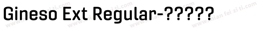 Gineso Ext Regular字体转换